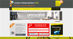 Desktop Screenshot of lampe-videoprojecteur.info